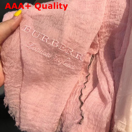 Burberry Long Cashmere Scarf in Pink Replica