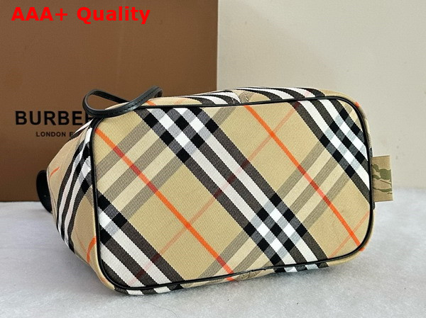 Burberry Medium Check Bucket Bag in Sand Replica