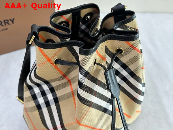 Burberry Medium Check Bucket Bag in Sand Replica