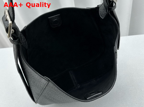 Burberry Medium Chess Shoulder Bag in Black Full Grain Calf Leather Replica