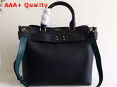 Burberry Medium Leather Belt Bag Black Calf Leather Replica