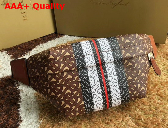 Burberry Medium Monogram Stripe E Canvas Bum Bag Replica