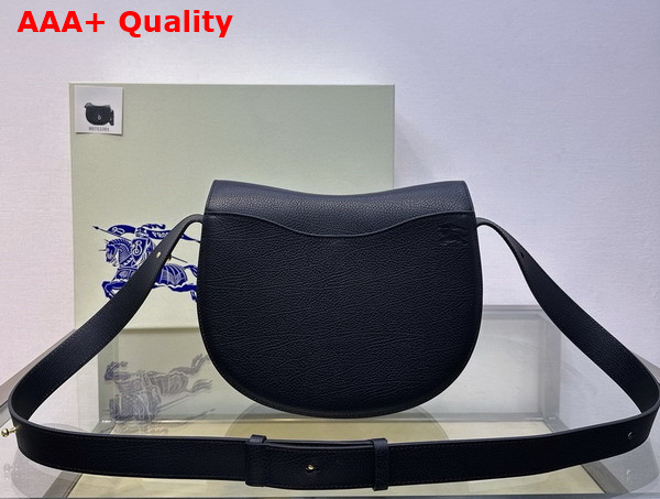 Burberry Medium Rocking Horse Bag in Black Grainy Leather Replica