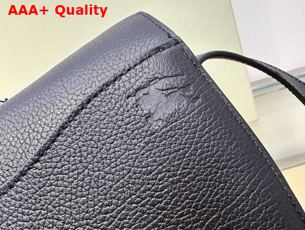 Burberry Medium Rocking Horse Bag in Black Grainy Leather Replica