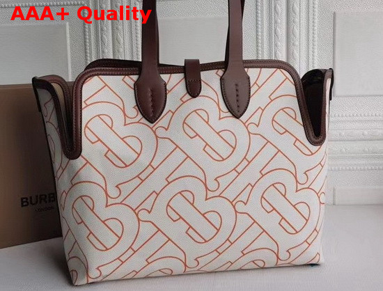 Burberry Medium Soft Cotton Canvas Belt Bag Natural Orange Replica