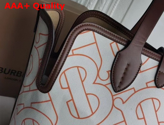 Burberry Medium Soft Cotton Canvas Belt Bag Natural Orange Replica