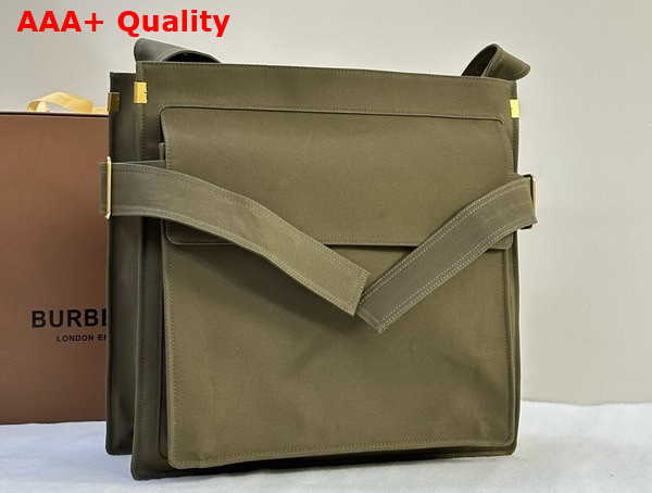 Burberry Medium Trench Tote in Olive Replica