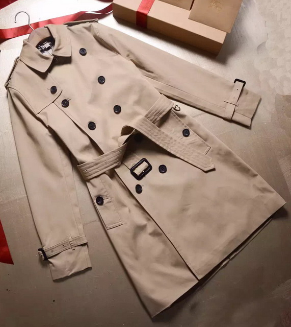 Burberry Men Chelsea Long Heritage Trench Coat in Stone Color for Sale