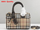 Burberry Mini Check Bowling Bag in Military Replica