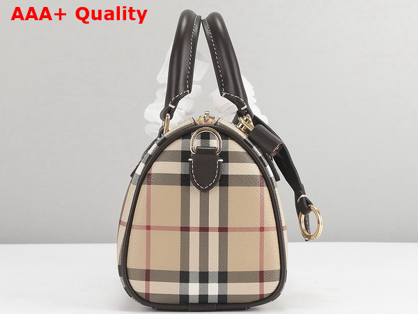 Burberry Mini Check Bowling Bag in Military Replica
