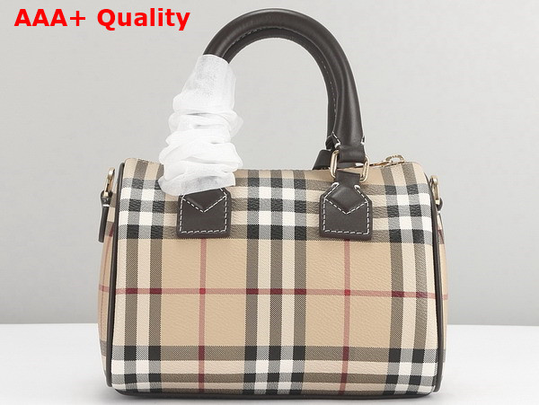 Burberry Mini Check Bowling Bag in Military Replica