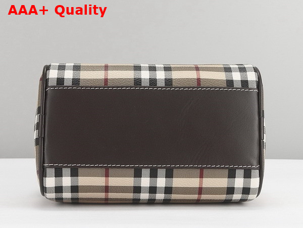Burberry Mini Check Bowling Bag in Military Replica
