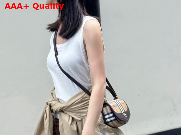 Burberry Mini Highlands Bag in Sand Replica