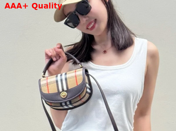Burberry Mini Highlands Bag in Sand Replica