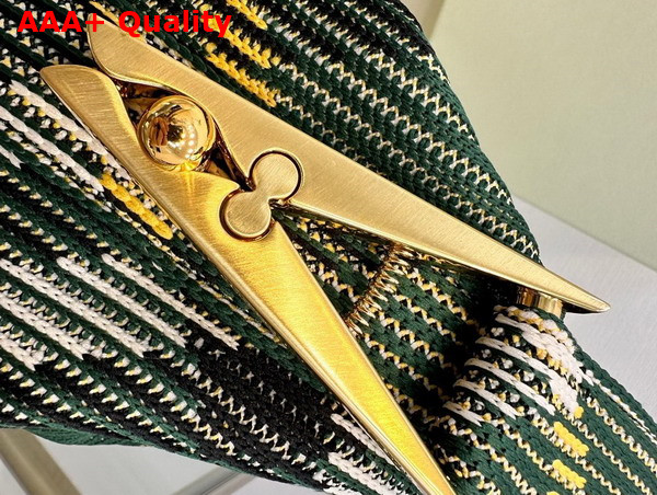 Burberry Mini Peg Duffle Bag in Ivy Knitted Burberry Check Replica