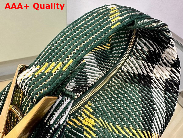 Burberry Mini Peg Duffle Bag in Ivy Knitted Burberry Check Replica