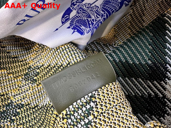 Burberry Mini Peg Duffle Bag in Ivy Knitted Burberry Check Replica
