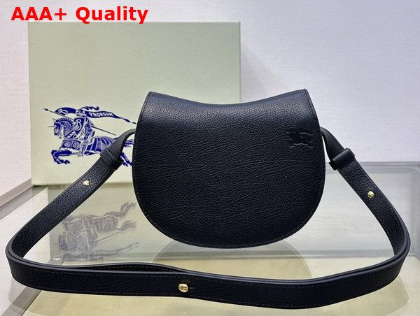 Burberry Mini Rocking Horse Bag in Black Grainy Calf Leather Replica