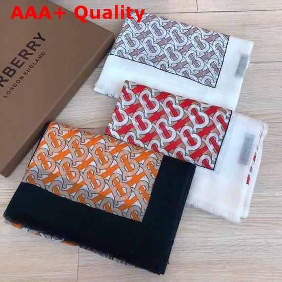 Burberry Monogram Cashmere Scarf Pink Replica