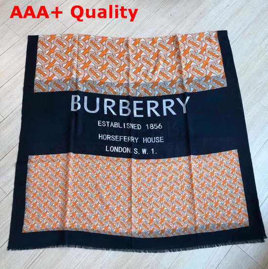 Burberry Monogram Cashmere Scarf Yellow Replica