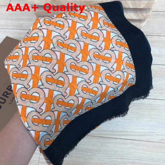 Burberry Monogram Cashmere Scarf Yellow Replica