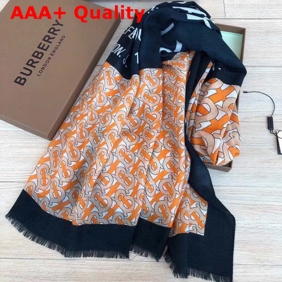 Burberry Monogram Cashmere Scarf Yellow Replica