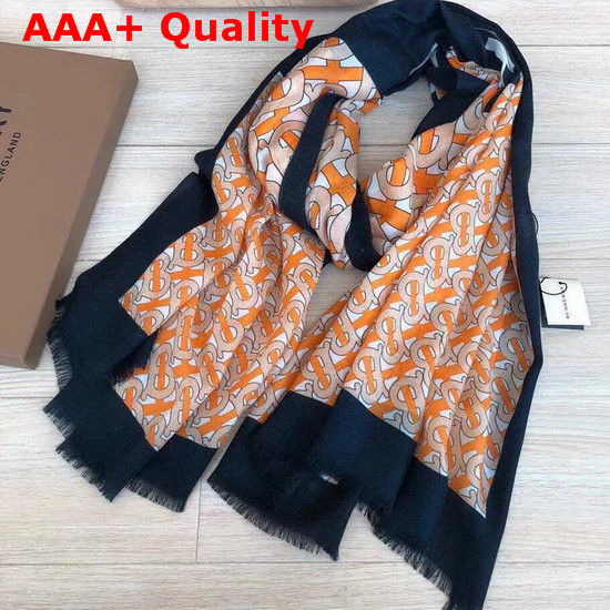Burberry Monogram Cashmere Scarf Yellow Replica