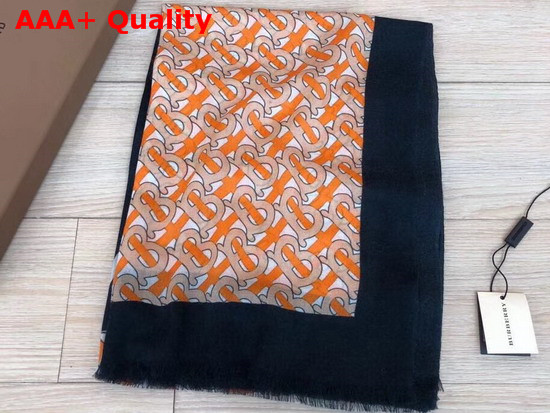 Burberry Monogram Cashmere Scarf Yellow Replica