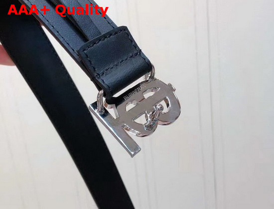 Burberry Monogram Motif Leather Belt Black Replica