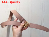 Burberry Monogram Motif Leather Belt Powder Pink Replica
