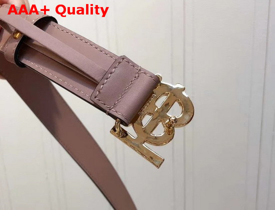 Burberry Monogram Motif Leather Belt Powder Pink Replica