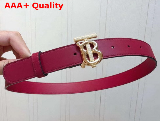Burberry Monogram Motif Leather Belt Red Replica
