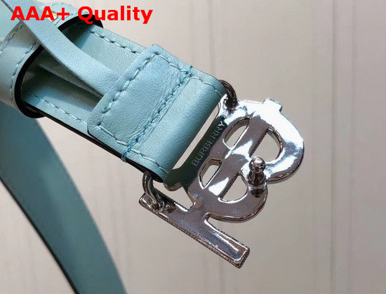 Burberry Monogram Motif Leather Belt Turquoise Replica