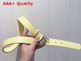 Burberry Monogram Motif Leather Belt Yellow Replica