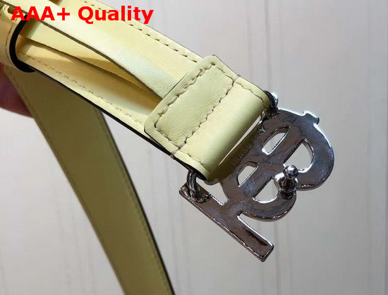 Burberry Monogram Motif Leather Belt Yellow Replica