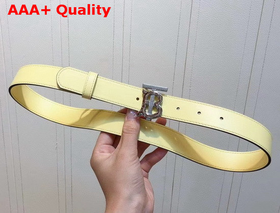 Burberry Monogram Motif Leather Belt Yellow Replica