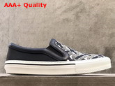 Burberry Monogram Motif Slip On Sneakers in Black Replica