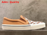 Burberry Monogram Motif Slip On Sneakers in Tan Replica