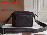 Burberry Monogram Recycled Polyester Crossbody Bag in Black Replica