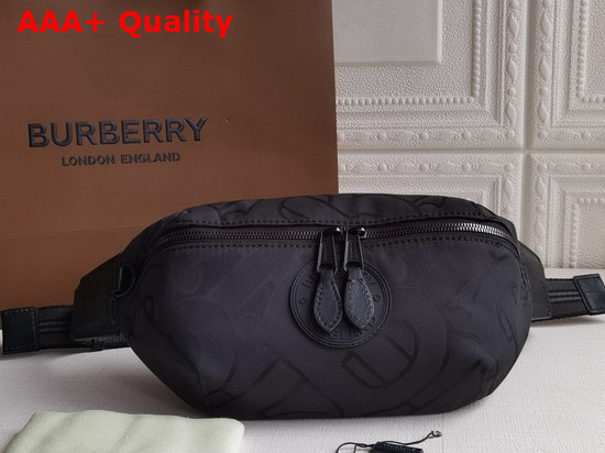 Burberry Monogram Recycled Polyester Sonny Bum Bag in Black Replica