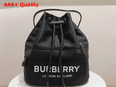 Burberry Print Econyl Drawstring Pouch in Black Replica