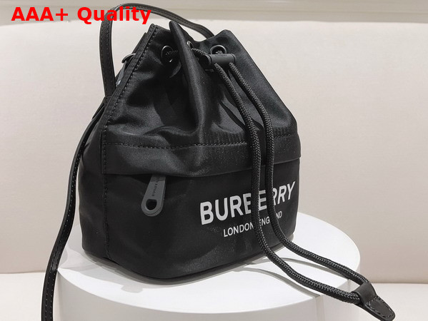 Burberry Print Econyl Drawstring Pouch in Black Replica