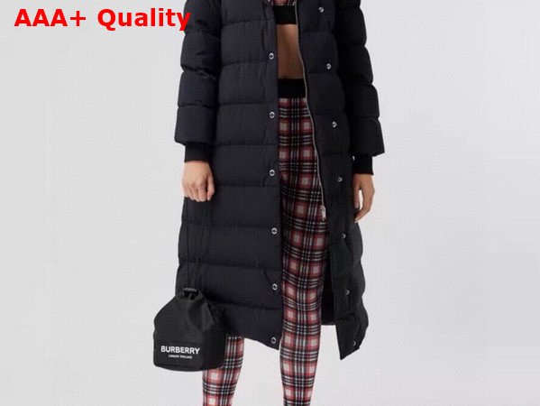 Burberry Print Econyl Drawstring Pouch in Black Replica