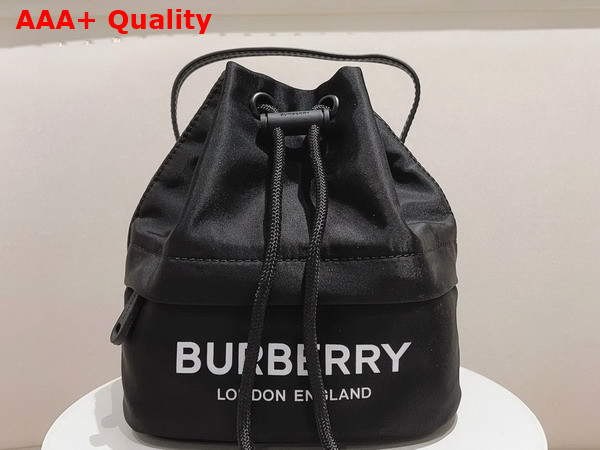Burberry Print Econyl Drawstring Pouch in Black Replica