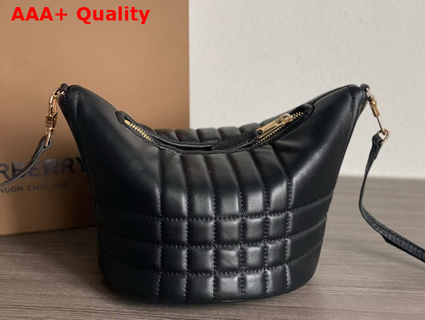 Burberry Quilted Leather Small Crescent Lola Bag in Black Replica