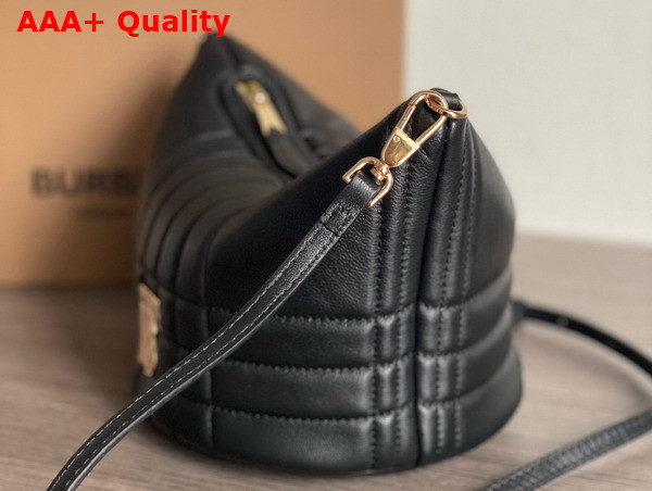 Burberry Quilted Leather Small Crescent Lola Bag in Black Replica