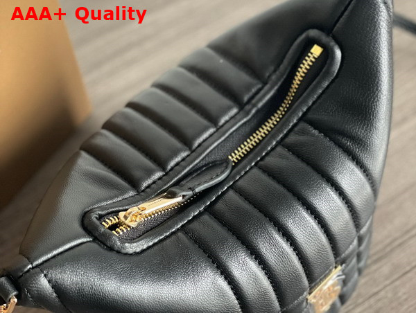 Burberry Quilted Leather Small Crescent Lola Bag in Black Replica