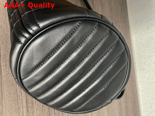 Burberry Quilted Leather Small Crescent Lola Bag in Black Replica
