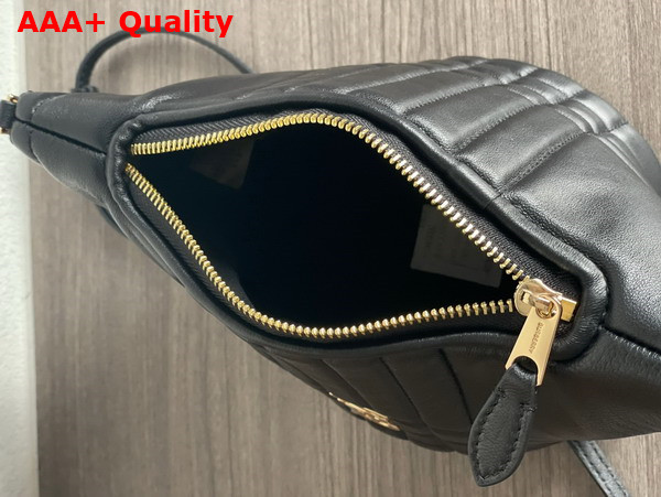 Burberry Quilted Leather Small Crescent Lola Bag in Black Replica
