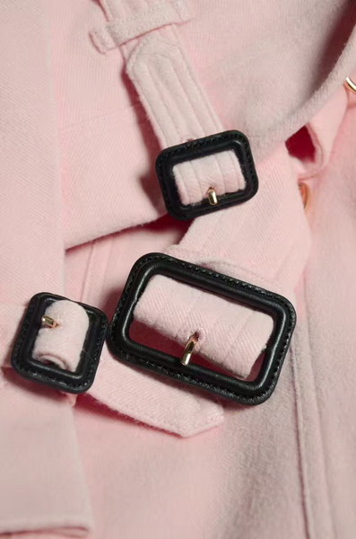 Burberry Sandringham Fit Cashmere Trench Coat Chalk Pink for Sale